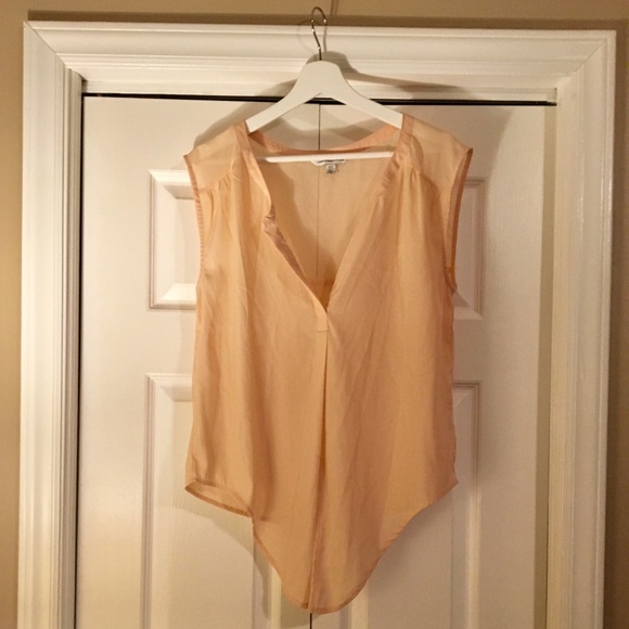American Eagle Sheer Blush Tie Up Crop Top Medium - Picture 2 of 7